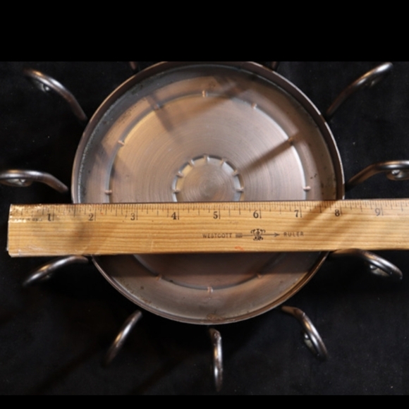 PartyLite Cordova Bronze Metal Scroll Footed Candle Holder up to 6.75" Wide - Picture 6 of 7